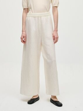 Babaa No. 60 Linen Trousers in Blanco
